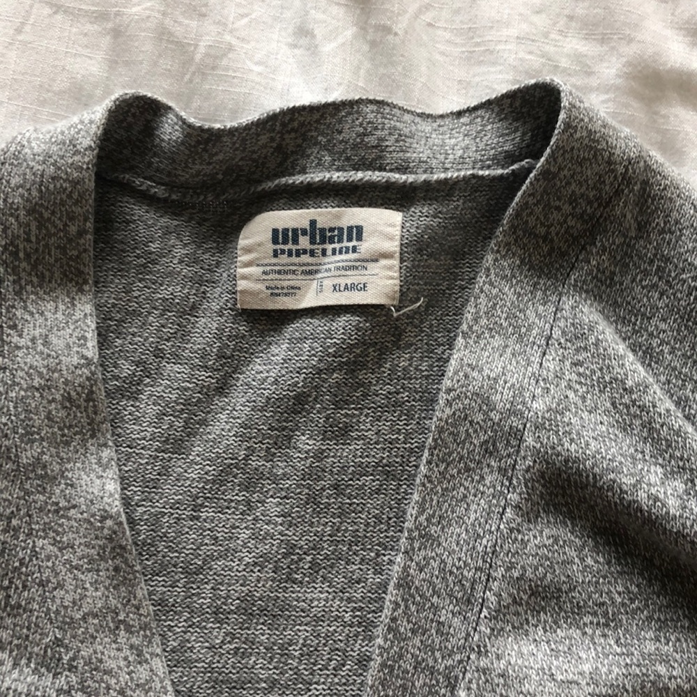 Gray Cardigan Sweater - Picture 4 of 5